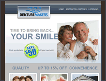 Tablet Screenshot of denturemakers.net